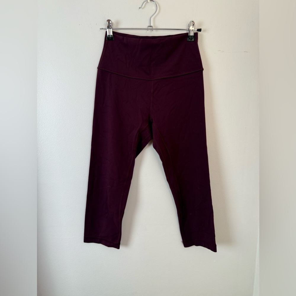 Lululemon Align Leggings 21in size 6 maroon - Picture 2 of 7